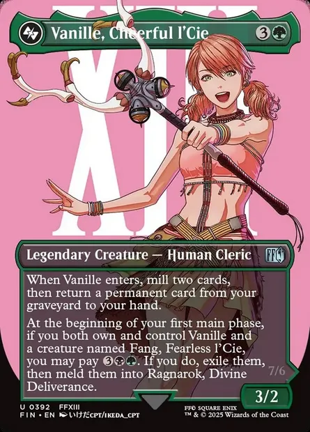 Vanille, Cheerful l'Cie, Magic card FIN 392 — Final Fantasy set