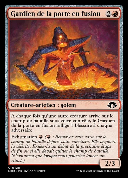 Gardien de la porte en fusion, carte Magic MH3 128 — extension Modern Horizons 3