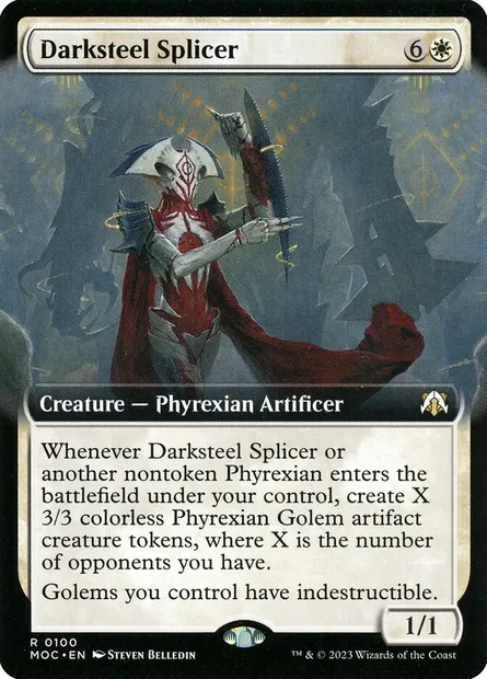 Darksteel Splicer, Magic card MOC 100 — March of the Machine Commander set