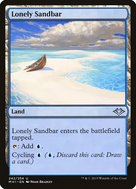 Lonely Sandbar, Magic card MH1 242 — Modern Horizons set