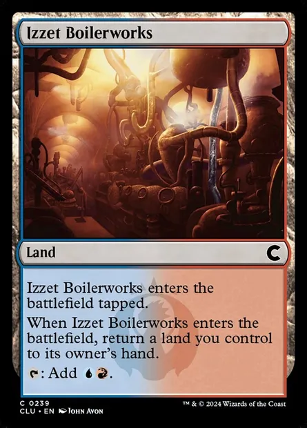 Izzet Boilerworks, Magic card CLU 239 — Ravnica: Clue Edition set