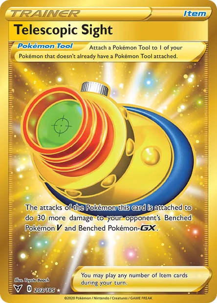 Telescopic Sight, Pokémon card VIV 203 — Vivid Voltage set