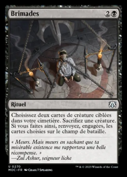 Brimades, carte Magic MOC 270 — extension March of the Machine Commander