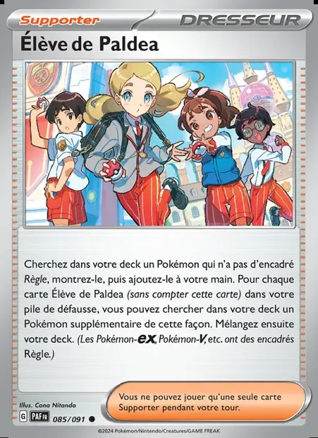 Élève de Paldea, carte Pokémon PAF 085 — extension Destinées de Paldea