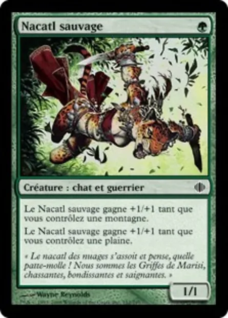Nacatl sauvage, carte Magic ALA 152 — extension Les éclats d'Alara