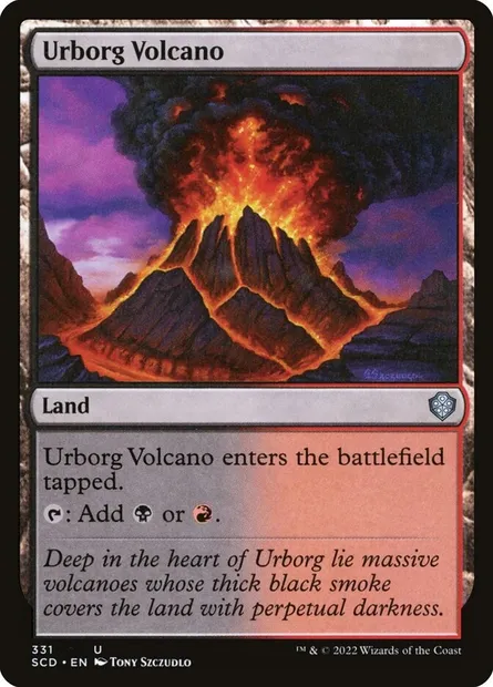 Volcan d'Urborg, carte Magic SCD 331 — extension Starter Commander Decks