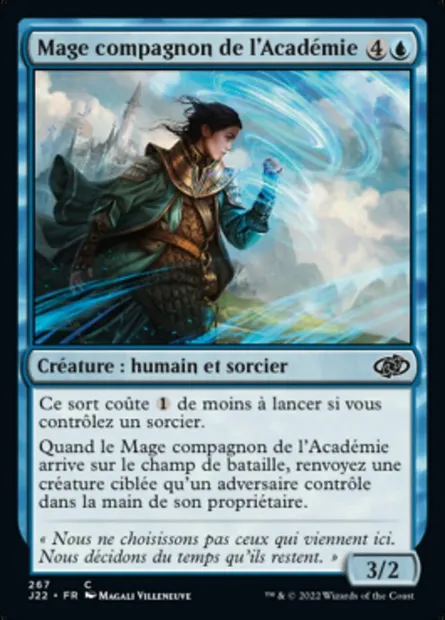Mage compagnon de l'Académie, carte Magic J22 267 — extension Jumpstart 2022