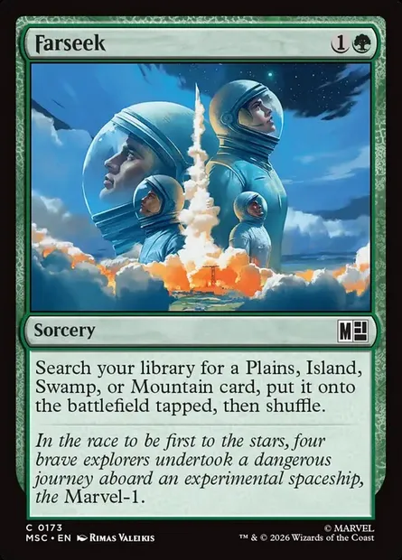 Farseek, Magic card MSC 173 — Marvel Super Heroes Commander set