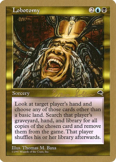 Lobotomy, Magic card WC98 bs267 — World Championship Decks 1998 set