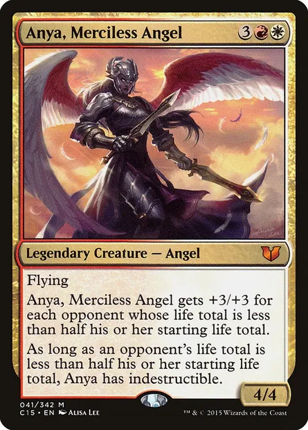 Anya, Merciless Angel, Magic card C15 41 — Commander 2015 set