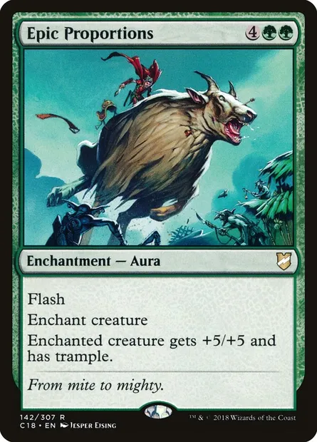 Epic Proportions, Magic card C18 142 — Commander 2018 set