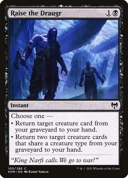Raise the Draugr, Magic card KHM 105 — Kaldheim set