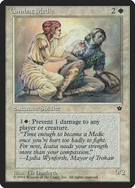 Combat Medic, Magic card FEM 1d — Fallen Empires set