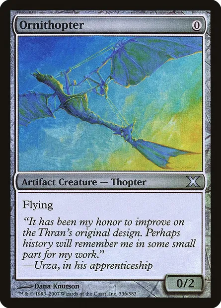 Ornithopter, Magic card 10E 336★ — Tenth Edition set
