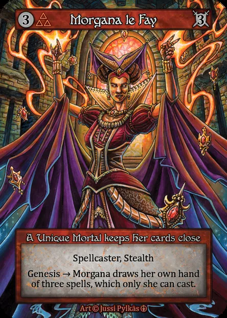 Morgana le Fay, carte Sorcery ATH 045 — extension Arthurian Legends