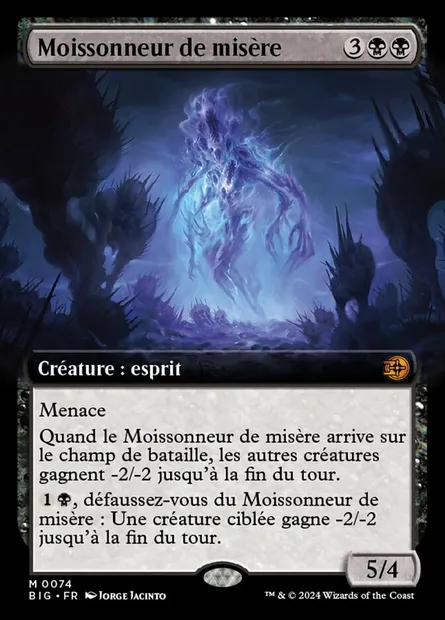 Moissonneur de misère, carte Magic BIG 74 — extension The Big Score