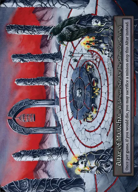 Altar of Malachai, carte Sorcery GOT 360 — extension Gothic