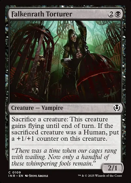Falkenrath Torturer, Magic card INR 109 — Innistrad Remastered set