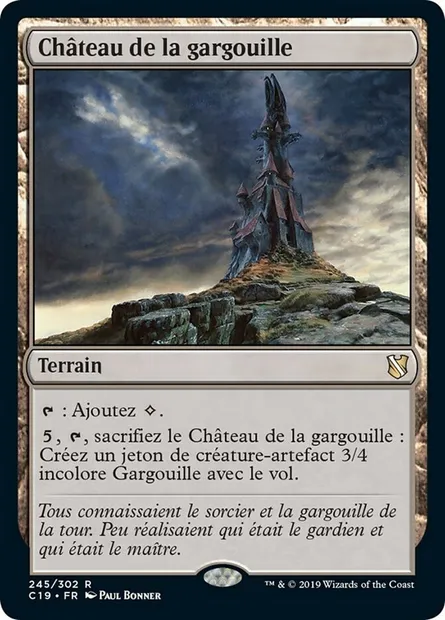Château de la gargouille, carte Magic C19 245 — extension Commander 2019