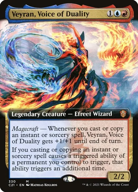 Veyran, Voice of Duality, Magic card C21 330 — Commander 2021 set