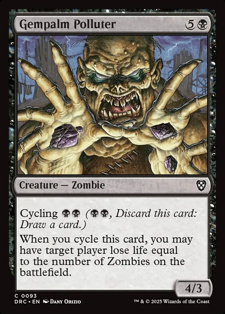 Gempalm Polluter, Magic card DRC 93 — Aetherdrift Commander set