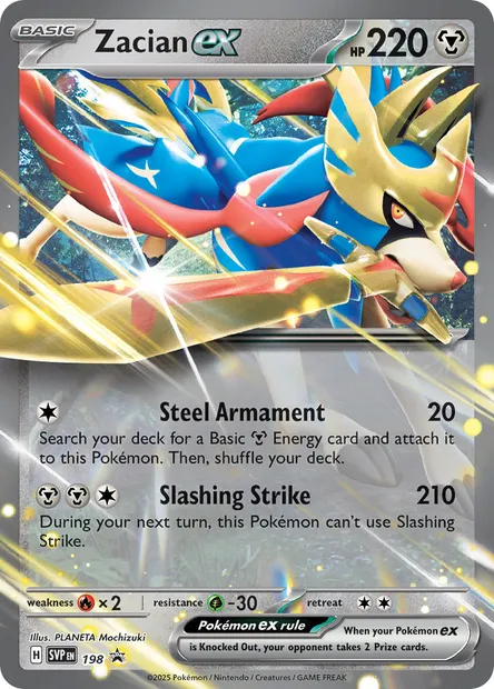 Zacian ex, Pokémon card PR-SV 198 — SVP Black Star Promos set
