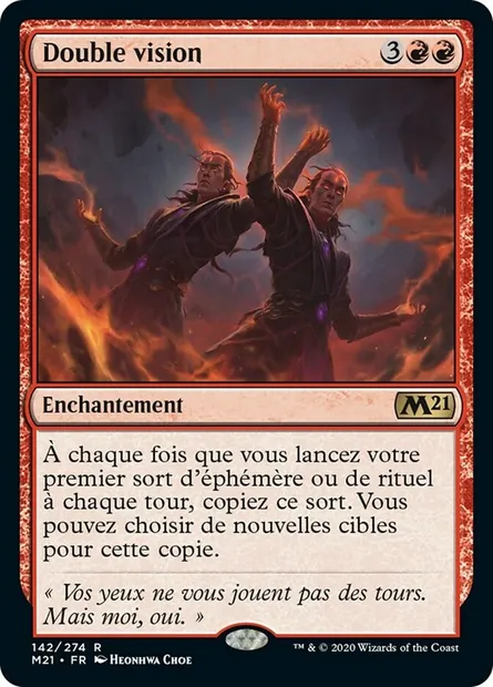 Double vision, carte Magic M21 142 — extension Core Set 2021