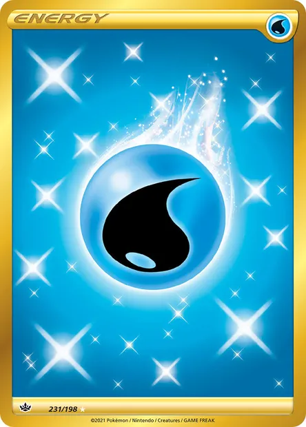 Water Energy, Pokémon card CRE 231 — Chilling Reign set