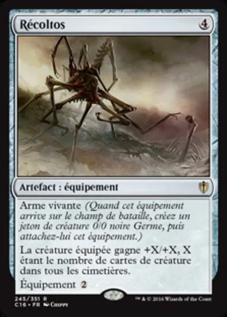 Récoltos, carte Magic C16 245 — extension Commander 2016