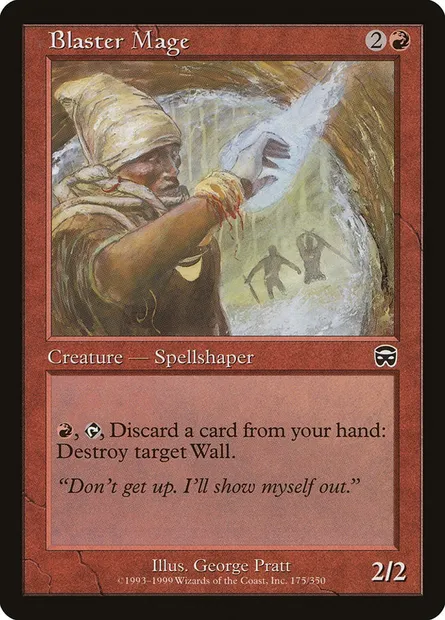 Blaster Mage, Magic card MMQ 175 — Mercadian Masques set