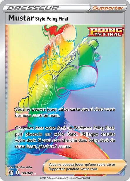 Mustar Style Poing Final, carte Pokémon BST 177 — extension Styles de combat