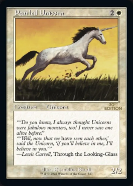 Pearled Unicorn, Magic card 30A 327 — 30th Anniversary Edition set