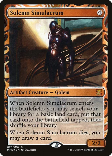Solemn Simulacrum, Magic card MPS 25 — Kaladesh Inventions set
