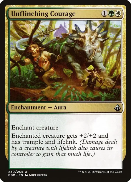 Unflinching Courage, Magic card BBD 230 — Battlebond set