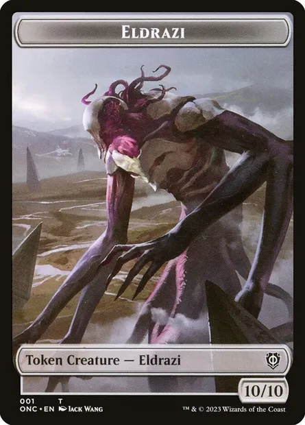 Eldrazi, carte Magic TONC 1 — extension Phyrexia: All Will Be One Commander Tokens