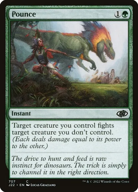 Pounce, Magic card J22 707 — Jumpstart 2022 set