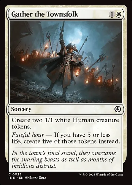 Gather the Townsfolk, Magic card INR 23 — Innistrad Remastered set