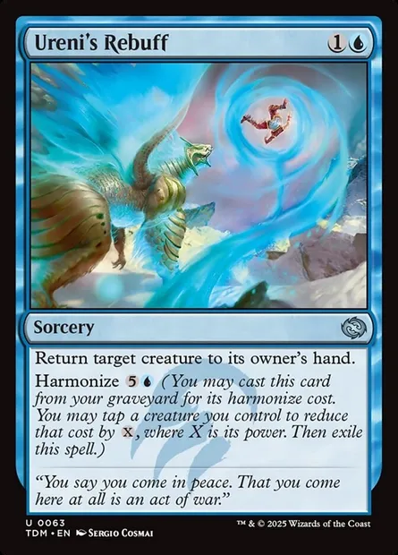 Ureni's Rebuff, Magic card TDM 63 — Tarkir: Dragonstorm set