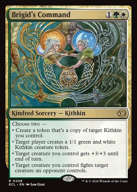 Brigid's Command, Magic card ECL 208 — Lorwyn Eclipsed set