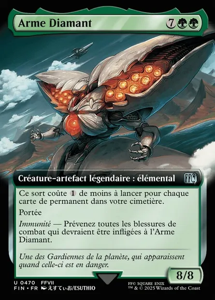 Arme Diamant, carte Magic FIN 470 — extension Final Fantasy