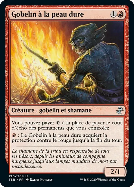 Gobelin à la peau dure, carte Magic TSR 196 — extension Spirale Temporelle Remastered
