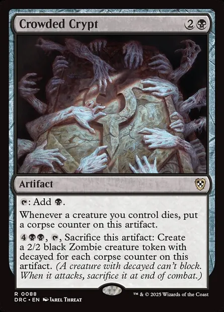 Crowded Crypt, Magic card DRC 88 — Aetherdrift Commander set