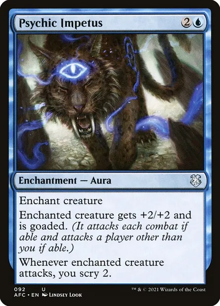 Psychic Impetus, Magic card AFC 92 — Forgotten Realms Commander set