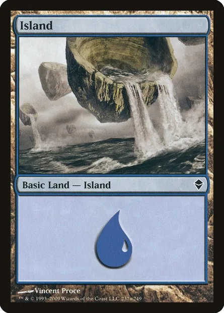 Île, carte Magic ZEN 237a — extension Zendikar