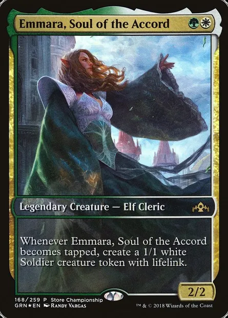 Emmara, Soul of the Accord, Magic card PGRN 168 — Guilds of Ravnica Promos set