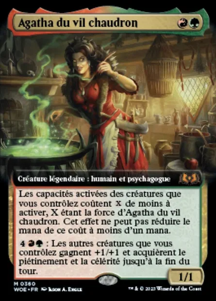Agatha du vil chaudron, carte Magic WOE 360 — extension Wilds of Eldraine