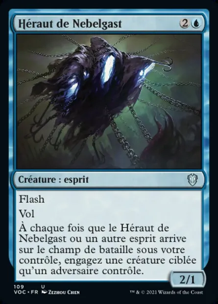 Héraut de Nebelgast, carte Magic VOC 109 — extension Crimson Vow Commander