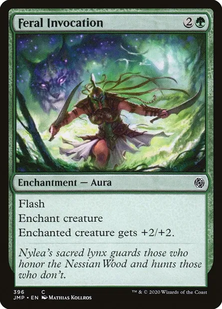 Feral Invocation, Magic card JMP 396 — Jumpstart set