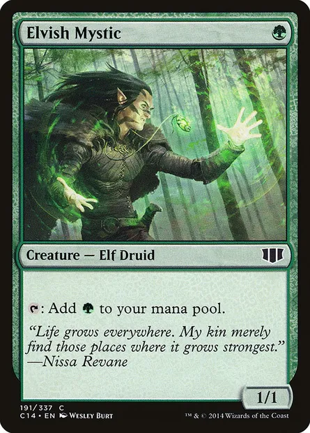 Elvish Mystic, Magic card C14 191 — Commander 2014 set