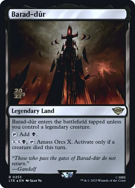 Barad-dûr, Magic card PLTR 253s — Tales of Middle-earth Promos set